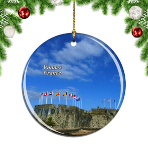 France Vannes Historical Center Christmas Ornament