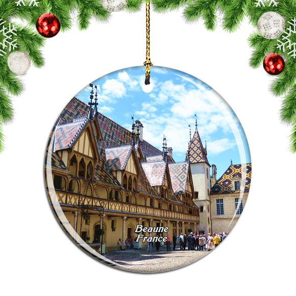 France Winery Beaune Christmas Ornament