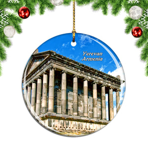 Garni Temple Yerevan Armenia Christmas Ornament