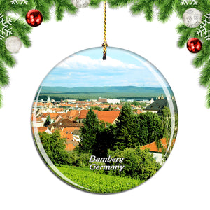 Germany Bamberg Old Town Christmas Ornament