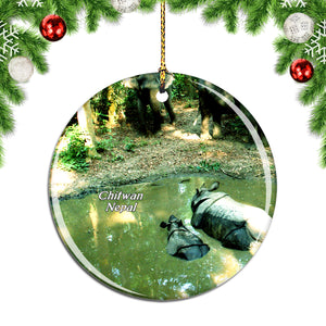 Chitwan Nepal Christmas Ornament