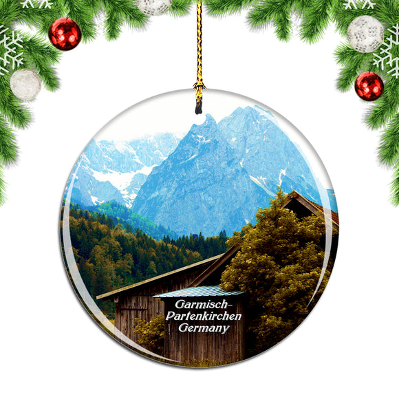 Germany Bavarian Alps Garmisch-Partenkirchen Christmas Ornament