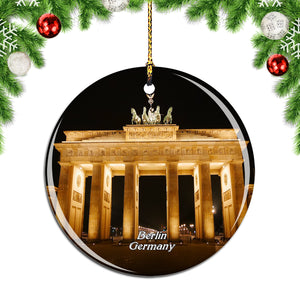 Germany Brandenburg Gate Berlin Christmas Ornament