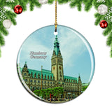 Germany City Hall Hamburg Christmas Ornament