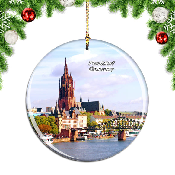 Germany Frankfurt Cathedral Christmas Ornament