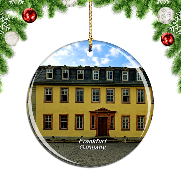 Germany Goethe House Frankfurt Christmas Ornament