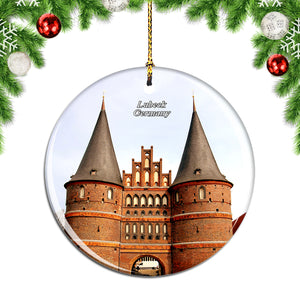 Germany Holstentor Lubeck Christmas Ornament