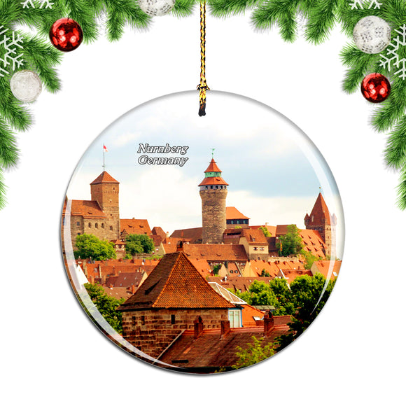 Germany Kaiserburg Nurnberg Christmas Ornament