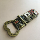 Paris France Fridge Magnet Bottle Opener Metal Craft