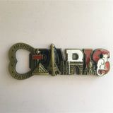 Paris France Fridge Magnet Bottle Opener Metal Craft