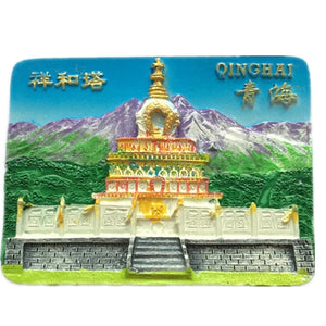 Qinghai China Fridge Magnet 3D Resin