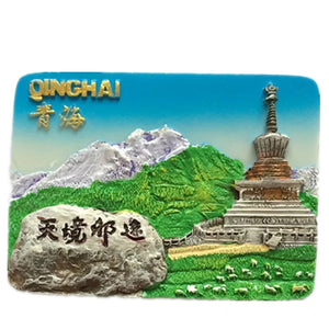 Qinghai China Fridge Magnet 3D Resin