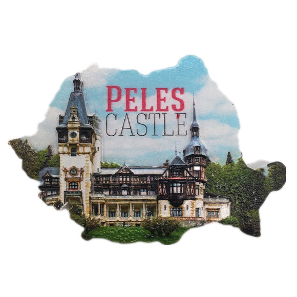 Sinaia Peles Castle Romania Fridge Magnet 3D Resin