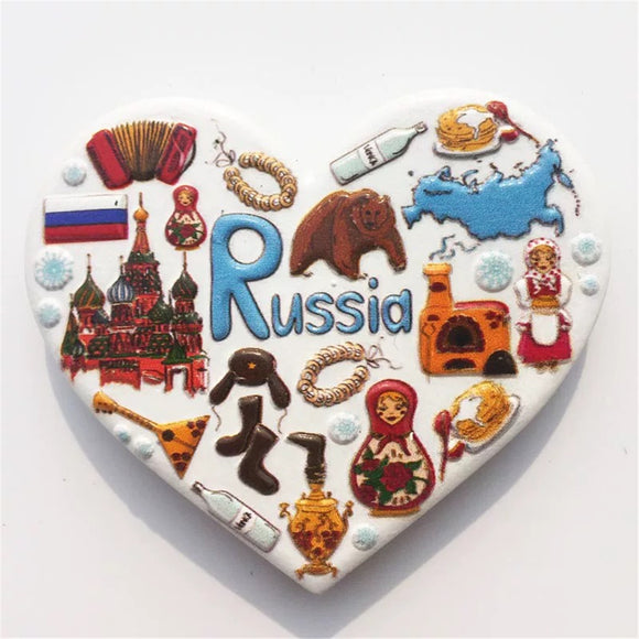 Russia Fridge Magnet 3D Resin