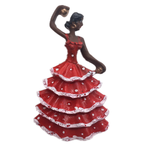 Barcelona Dancing Girl Spain Fridge Magnet 3D Resin