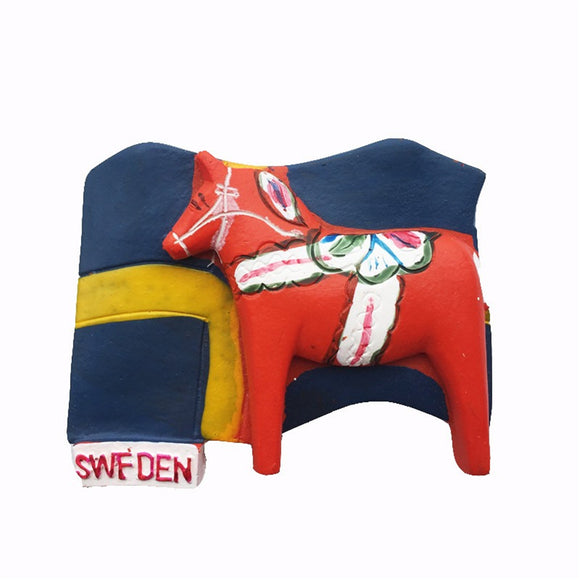 Flag Dala Horse Holland Netherlands Fridge Magnet 3D Resin