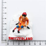 Saas Fee Switzerland Fridge Magnet 3D Resin