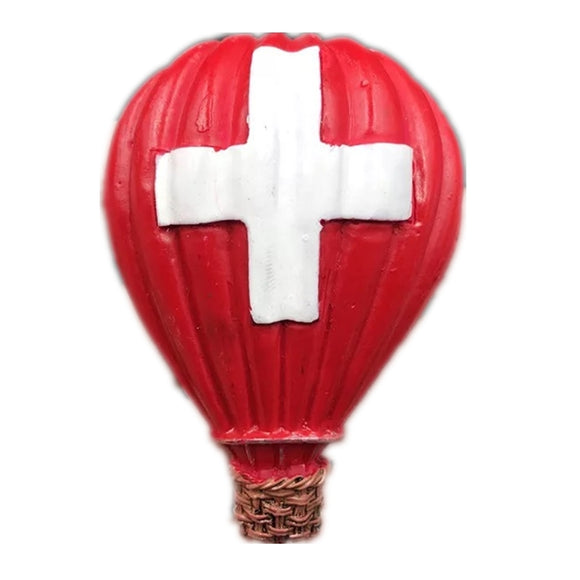 Flag Balloon Switzerland Fridge Magnet 3D Resin