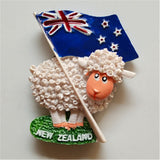 Flag Sheep New Zealand Fridge Magnet 3D Resin