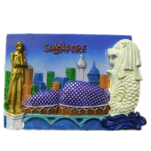 Singapore Fridge Magnet 3D Resin