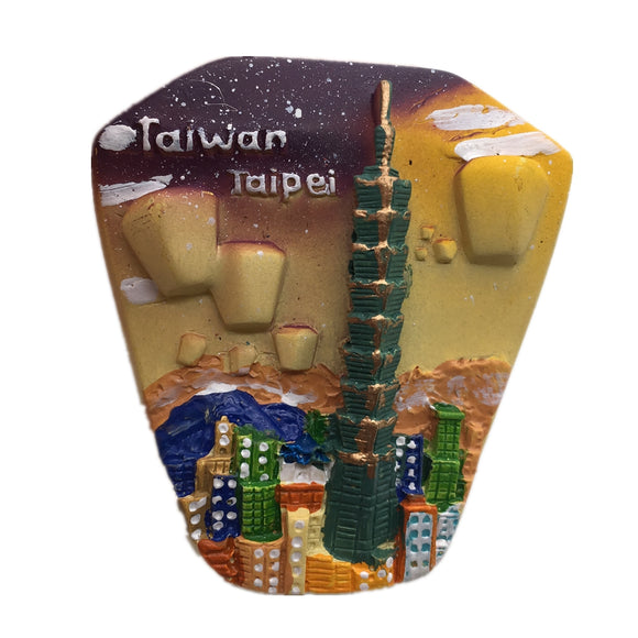 Taipei Taiwan China Fridge Magnet 3D Resin