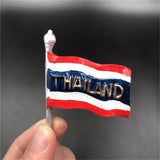 Flag Thailand Fridge Magnet 3D Resin