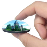 Metz France Le Temple Neuf 3D Fridge Magnet Crystal Glass