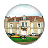 Meursault France Chateau 3D Fridge Magnet Crystal Glass