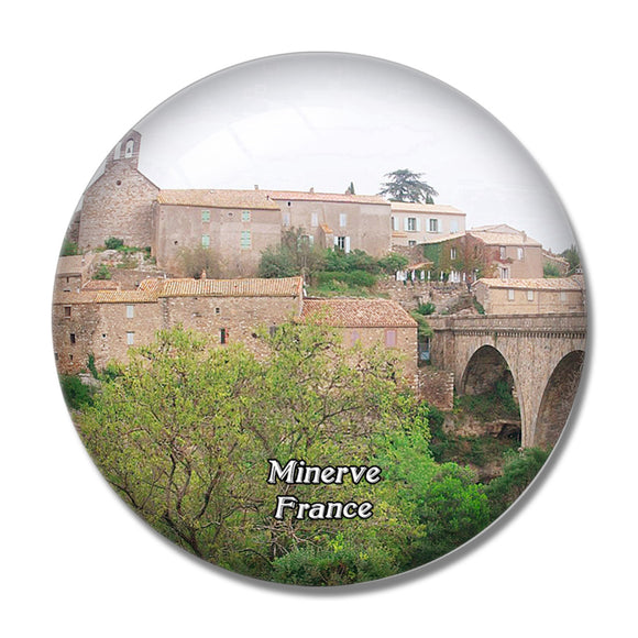 Minerve France Le site cathare 3D Fridge Magnet Crystal Glass