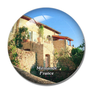 Mirmande France Village de Mirmande 3D Fridge Magnet Crystal Glass