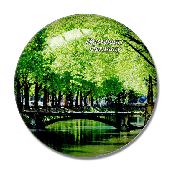 Germany King's Avenue Dusseldorf 3D Fridge Magnet Crystal Glass