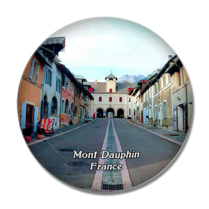 Mont-Dauphin France Place forte 3D Fridge Magnet Crystal Glass