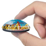 Monteux France Parc Spirou Provence 3D Fridge Magnet Crystal Glass