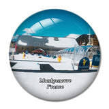 Montgenevre France Ski Resort 3D Fridge Magnet Crystal Glass