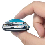 Montgenevre France Ski Resort 3D Fridge Magnet Crystal Glass