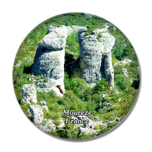 Moureze France Cirque de Moureze 3D Fridge Magnet Crystal Glass