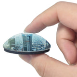 Germany Main Tower Frankfurt 3D Fridge Magnet Crystal Glass