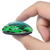 Nancray France Musee des Maisons Comtoises 3D Fridge Magnet Crystal Glass