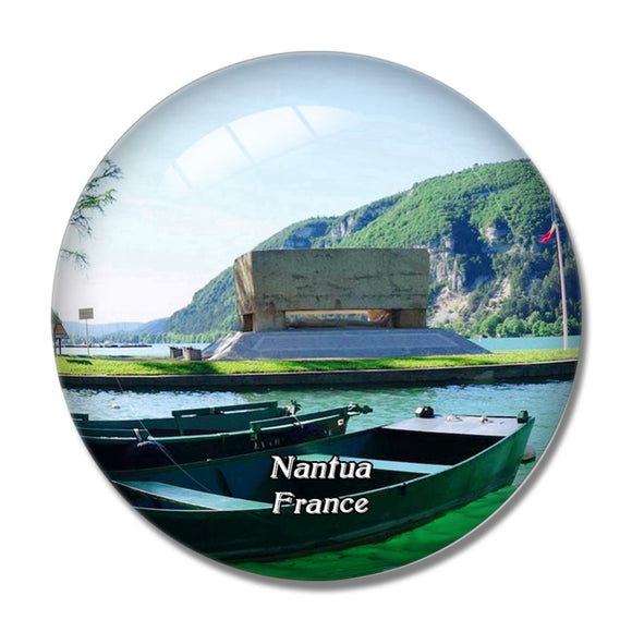 Nantua France Lac de Nantua 3D Fridge Magnet Crystal Glass