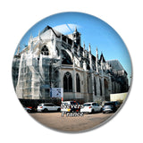 Nevers France Cathedrale Saint-Cyr-et-Sainte-Julitte 3D Fridge Magnet Crystal Glass