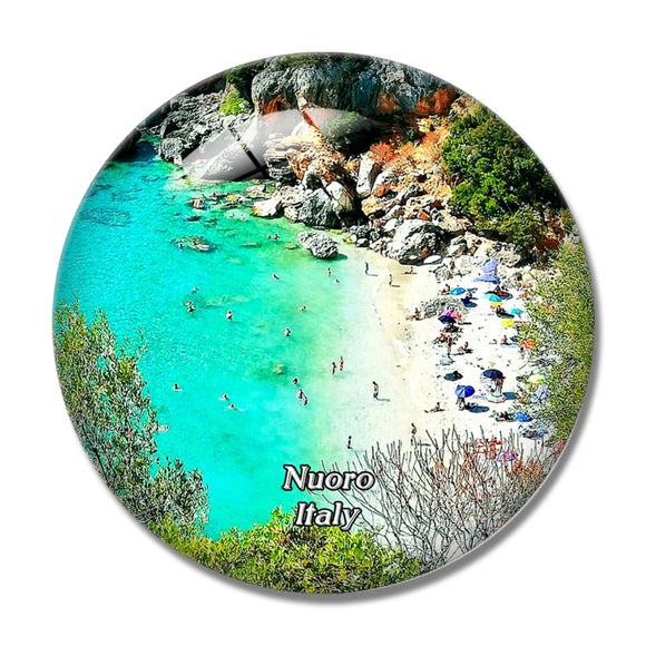 Nuoro Italy Cala Fuili Beach 3D Fridge Magnet Crystal Glass