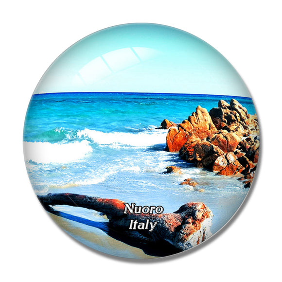 Nuoro Italy Oasi Biderosa 3D Fridge Magnet Crystal Glass