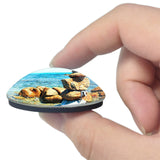 Nuoro Italy Spiaggia Berchida 3D Fridge Magnet Crystal Glass