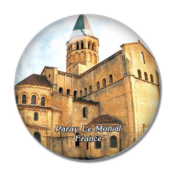 Paray Le Monial France Basilica 3D Fridge Magnet Crystal Glass