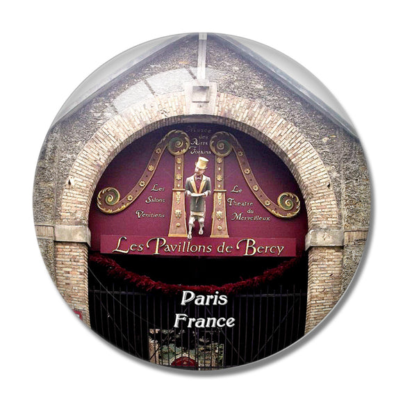 Paris France Musee des Arts Forains 3D Fridge Magnet Crystal Glass