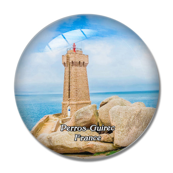 Perros-Guirec France Grand Site Naturel de Ploumanac'h 3D Fridge Magnet Crystal Glass