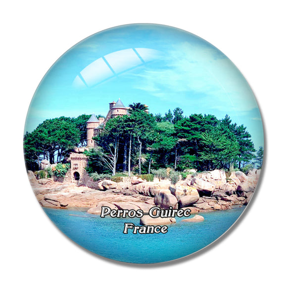 Perros-Guirec France Reserve Naturelle des Sept Iles 3D Fridge Magnet Crystal Glass