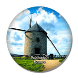 Pontorson France Le Moulin de Moidrey 3D Fridge Magnet Crystal Glass