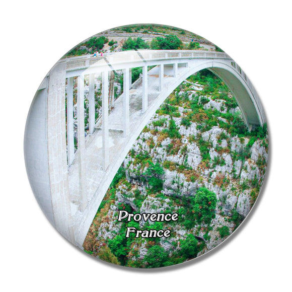 Provence France Gorges du Verdon 3D Fridge Magnet Crystal Glass