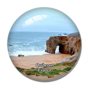 Quiberon France Pointe du Percho 3D Fridge Magnet Crystal Glass